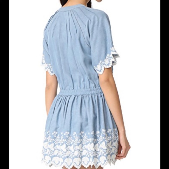LoveShackFancy Charlie dress chambray XS - Picture 2 of 6